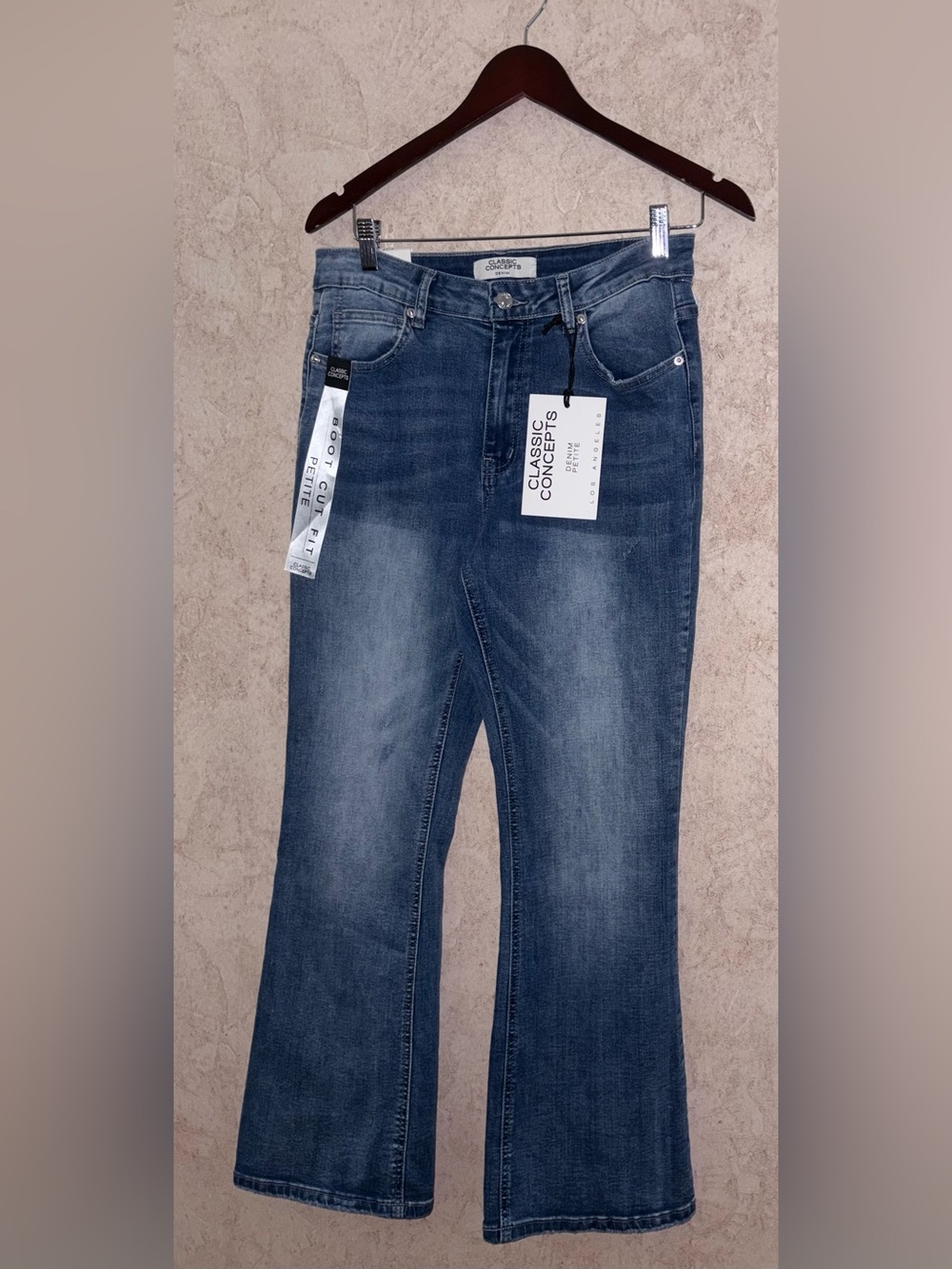 Classic Concepts Light Wash Boot Cut Blue Jeans
